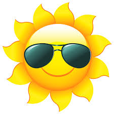 sun with sunglasses