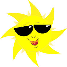 sun with sun glasses