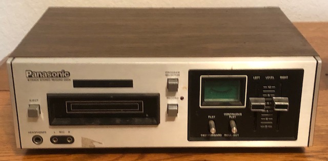 Panasonic RS-805US 8-Track Player/Recorder Front